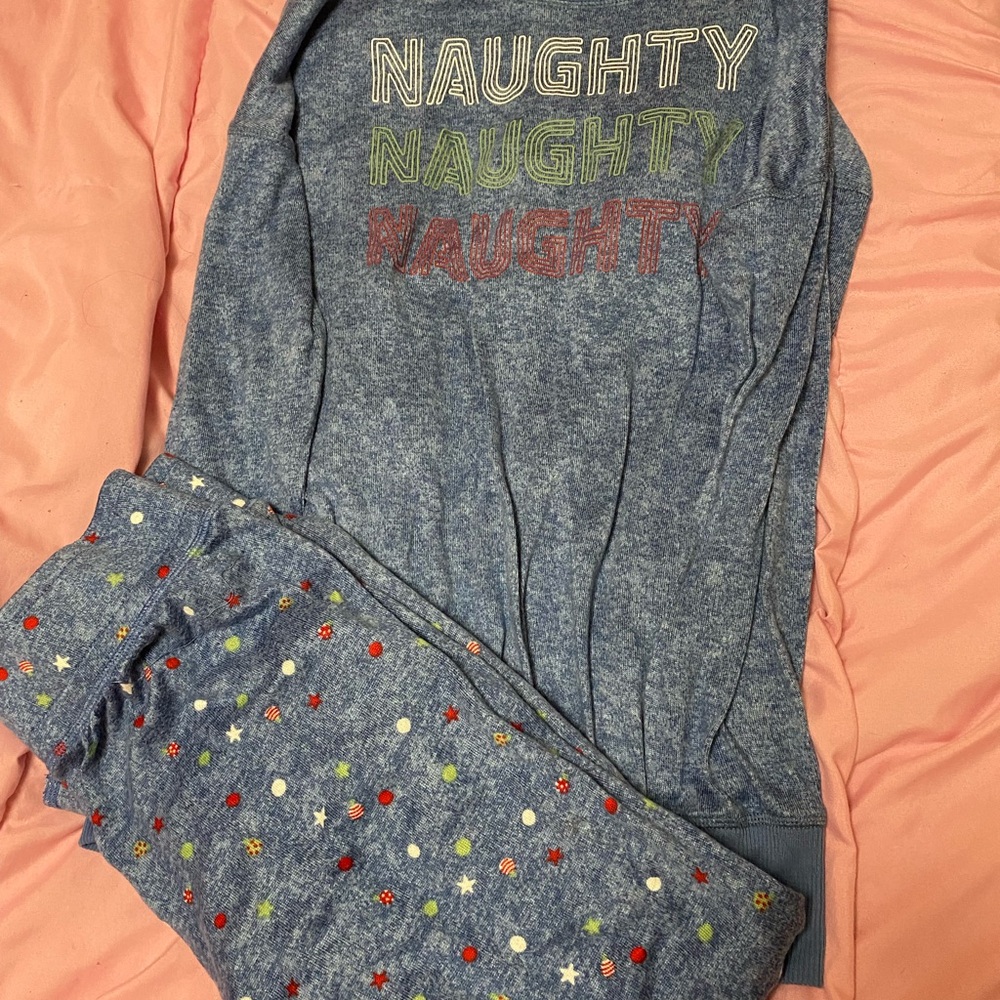 Kids Blue Pajamas with Fun Print